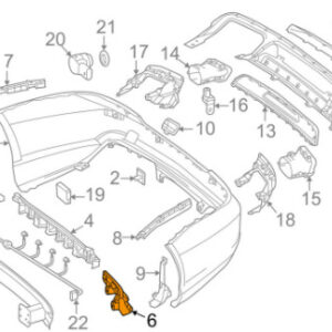MERCEDES-BENZ SL R231 Rear Left Bumper Bracket A2318810306 ORIGINAL
