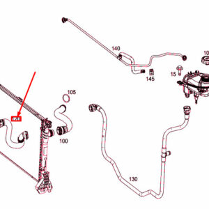 MB VITO W447 Right Cooler To Engine Coolant Hose A4475013182 ORIGINAL