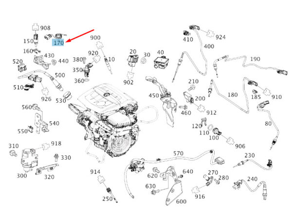 MERCEDES-BENZ CITAN 415 Engine Electrical Wiring Harness A4155401601 ORIGINAL - Image 2