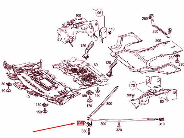 MERCEDES-BENZ SL R231 Jack Pad Fixture A2316280049 ORIGINAL