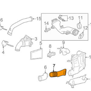 Mercedes Benz R W251 Rear Right Air Duct 2515051661 ORIGINAL