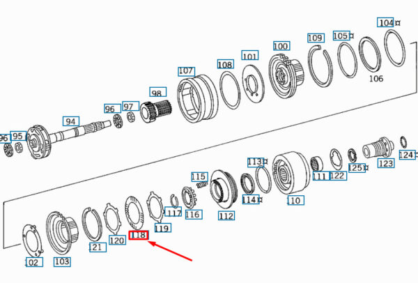 MERCEDES-BENZ C W205 Transmission Clutch Disc A1262720725 ORIGINAL - Image 2