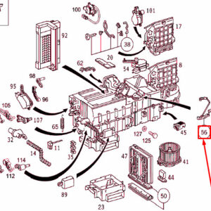 MERCEDES-BENZ ML W163 HVAC Control Lever LHD A1638300133 ORIGINAL