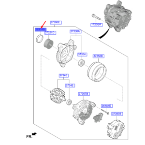 HYUNDAI i20 MK3 Alternator Cap 3732204635 ORIGINAL