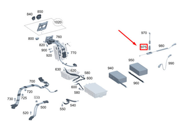 MERCEDES-BENZ EQS V297 Charging Station Adapter A0008211602 ORIGINAL - Image 2