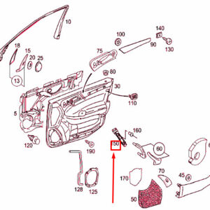 MERCEDES-BENZ C W203 Front Door Left Bracket A2037220114 ORIGINAL