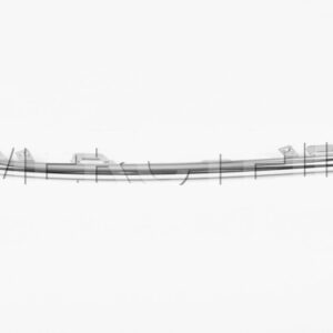 MERCEDES-BENZ S W223 Front Left Upper Bumper Trim Strip A2238852102 ORIGINAL