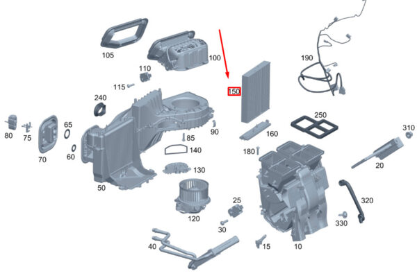 MERCEDES-BENZ GLA H247 Fine Particle Filter A2478301702 ORIGINAL - Image 2