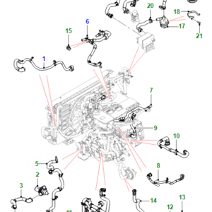 JAGUAR I-PACE X590 Hose To Heat Exchanger Outlet Hose T4K4816 ORIGINAL