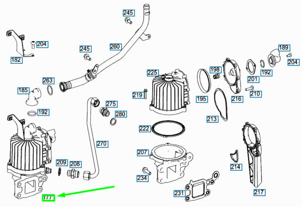 MERCEDES-BENZ Actros MP4 Oil Separator A4720106262 ORIGINAL - Image 2