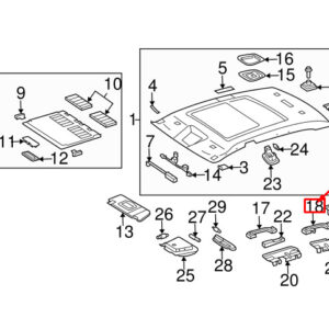 MERCEDES-BENZ CLK A209 Rear Grip Rail Assist Strap A20381005517E94 ORIGINAL