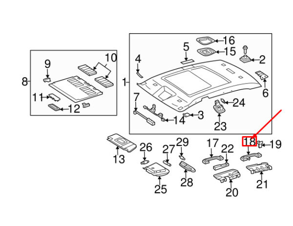 MERCEDES-BENZ CLK A209 Rear Grip Rail Assist Strap A20381005517E94 ORIGINAL