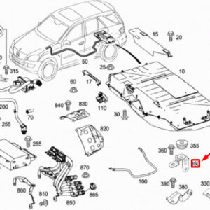 MERCEDES-BENZ ML W164 Apparatus Case Relay Bracket A1645454540 ORIGINAL