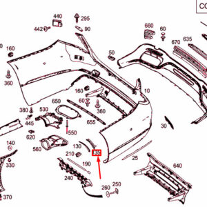 MERCEDES-BENZ S W222 Rear Right Wheel House Covering A2226900800 ORIGINAL
