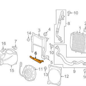 MERCEDES BENZ E W212 Oil Cooler Lower Bracket A2125000031 ORIGINAL