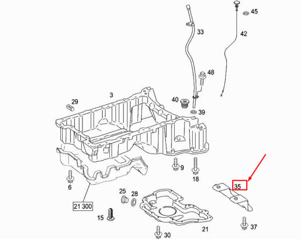 MERCEDES-BENZ R W251 Engine Oil Level Contactor Bracket A6420182740 ORIGINAL - Image 2