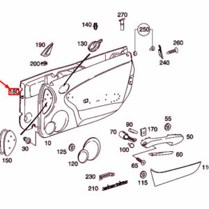 MERCEDES-BENZ SLK R171 Front Left Panelling Seal A1717270330 ORIGINAL