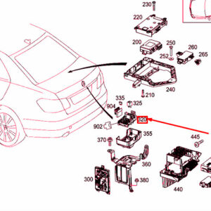 MERCEDES-BENZ C W205 Fuse Box SRB Relay Unit A2059062501 ORIGINAL