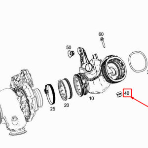 MERCEDES-BENZ S W222 Clean Air Line Elastomer Bearing A6540940185 ORIGINAL