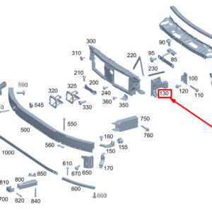 MERCEDES-BENZ C W206 Front Left Bumper Absorber A2066201700 ORIGINAL