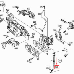 MERCEDES-BENZ CITAN W415 Engine Oil Return Line A2000960190 ORIGINAL