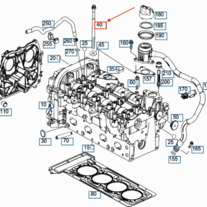 MERCEDES-BENZ A W176 Cylinder Head Bolt A0000160569 ORIGINAL