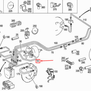 MERCEDES-BENZ C W203 Brake Line A2034202826 ORIGINAL