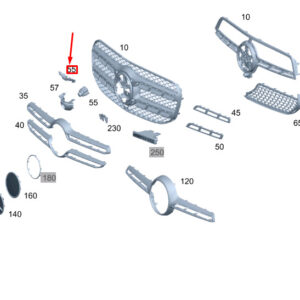 MERCEDES-BENZ GLE W167 Front Camera Bracket A1678883100 ORIGINAL