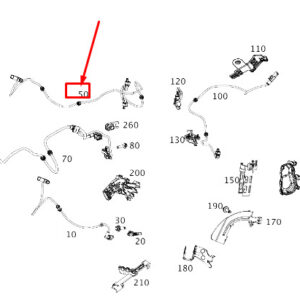 MERCEDES-BENZ AMG GT X290 Rear Left Damper Adjust Wiring A2905406711 ORIGINAL