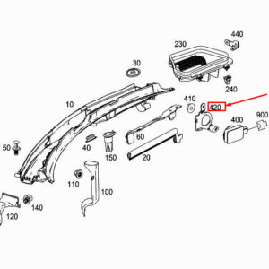 MERCEDES-BENZ SLK R172 Air Quality Sensor Bracket A1728320590 ORIGINAL