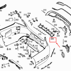 MERCEDES-BENZ C W205 Rear Switching Module Bracket A2058852214 ORIGINAL