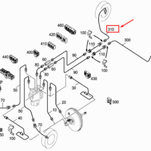 MERCEDES-BENZ CITAN W415 Brake Line A4154280210 ORIGINAL