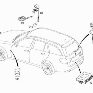 MERCEDES-BENZ E W212 Fastening Switch Bracket A2048200214 ORIGINAL