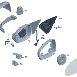 MERCEDES-BENZ C S206 Left Mirror Camera Holder A2068203301 ORIGINAL