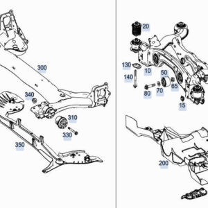 MERCEDES-BENZ A W177 Suspension Rear Subframe Carrier A2473510600 ORIGINAL
