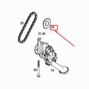 MERCEDES-BENZ CITAN W415 Engine Oil Pump Gear A6071810006 ORIGINAL