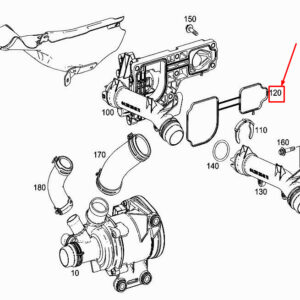 MERCEDES-BENZ CLS C257 Engine Thermostat Molded Seal A2562031000 ORIGINAL