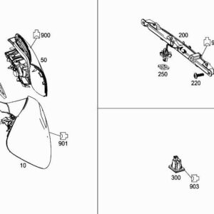 MERCEDES-BENZ A W177 Rear Left Taillight Sealing A1778260300 ORIGINAL