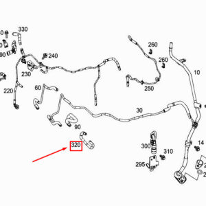 MERCEDES-BENZ GLE W167 Engine Vacuum Line A6540702332 ORIGINAL