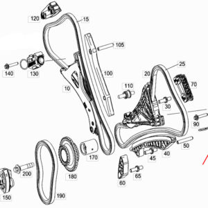 MERCEDES-BENZ S W221 Left Engine Drive Chain Tensioner A2780500411 ORIGINAL