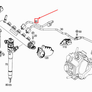 MERCEDES-BENZ C W205 Fuel Pressure Line A6260700133 ORIGINAL