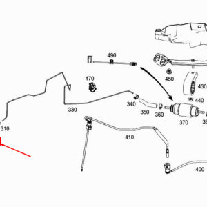 MERCEDES-BENZ E Coupe C207 Heater Fuel Line A2074700224 ORIGINAL