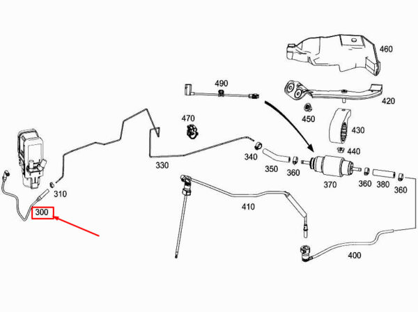 MERCEDES-BENZ E Coupe C207 Heater Fuel Line A2074700224 ORIGINAL