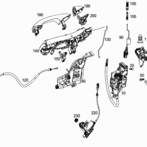 MERCEDES-BENZ CLS C257 Front Left Bearing Bracket A2577230500 ORIGINAL