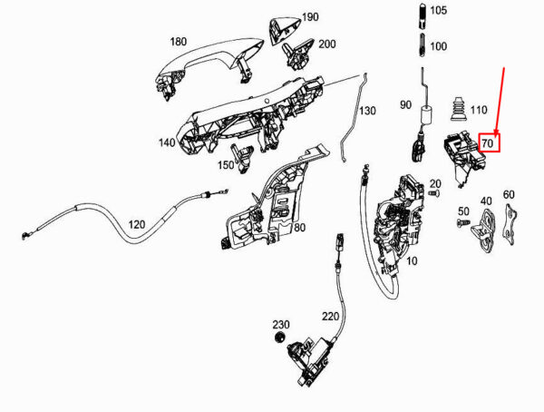 MERCEDES-BENZ CLS C257 Front Left Bearing Bracket A2577230500 ORIGINAL