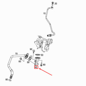 MERCEDES-BENZ CITAN W415 Engine Oil Return Line A6071800122 ORIGINAL