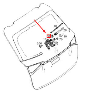 MERCEDES-BENZ GLE W167 Rear Wiper Arm Grommet A0009988005 ORIGINAL