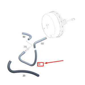MERCEDES-BENZ SPRINTER 907 Brake Unit Hose A0009973952 ORIGINAL