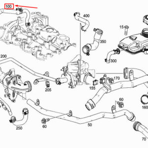 MERCEDES-BENZ A W177 Engine Coolant Hose A2602031200 ORIGINAL