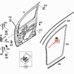 MERCEDES-BENZ CITAN W415 Front Left Door Sealing A4157200054 ORIGINAL